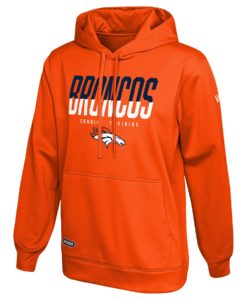 Denver Broncos Men's New Era Orange Big Stage Pullover Hoodie