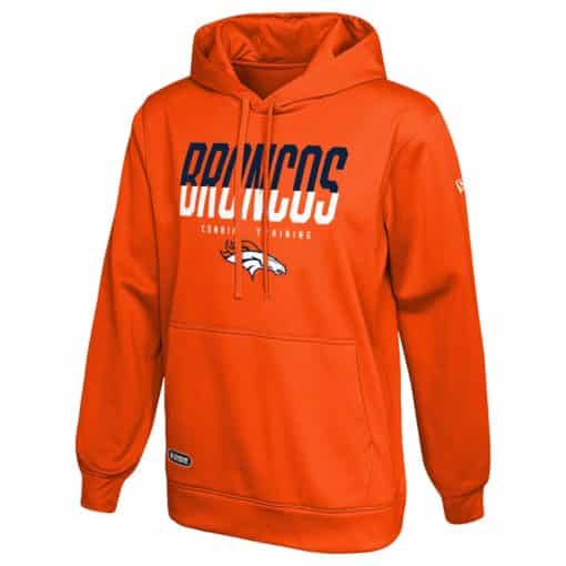 Denver Broncos Men's New Era Orange Big Stage Pullover Hoodie