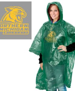 Northern Michigan Wildcats Rain Poncho