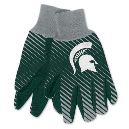 Michigan State Spartans Green Adult Two Tone Gloves
