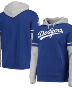 Los Angeles Dodgers Men's 47 Brand Blue Shortstop Pullover Hoodie