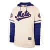 New York Mets Men's 47 Brand Cooperstown Cream Shortstop Pullover Hoodie