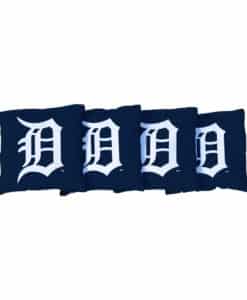 Detroit Tigers Wild Sports Navy Cornhole Bean Bag Set of 4