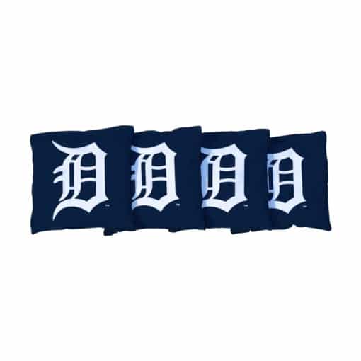 Detroit Tigers Wild Sports Navy Cornhole Bean Bag Set of 4