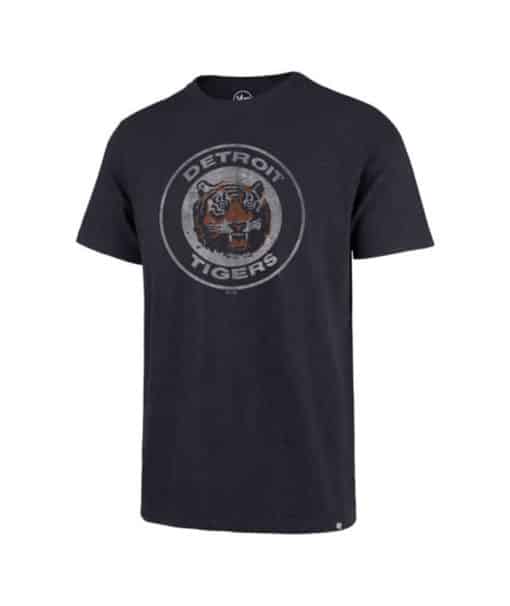 Detroit Tigers Men's 47 Brand Cooperstown Navy Scrum T-Shirt Tee