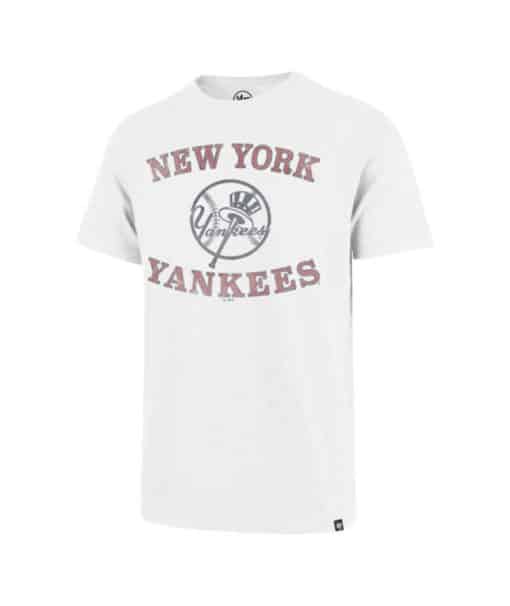 New York Yankees Men's 47 Brand Vintage White T-Shirt Tee