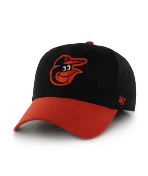 Baltimore Orioles INFANT 47 Brand Black Orange MVP Stretch Fit Hat