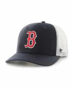 Boston Red Sox 47 Brand Navy Trucker White Mesh Snapback Hat