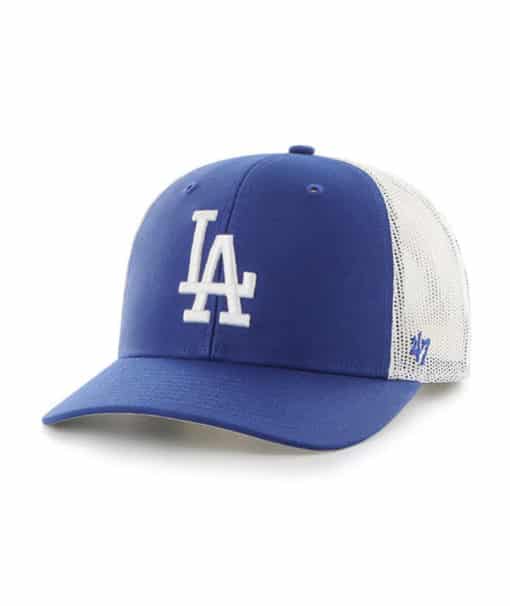 Los Angeles Dodgers 47 Brand Blue Trucker White Mesh Snapback Hat