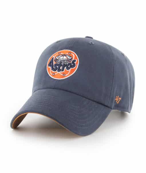Houston Astros 47 Brand Cooperstown Vintage Navy Clean Up Adjustable Hat - Image 4