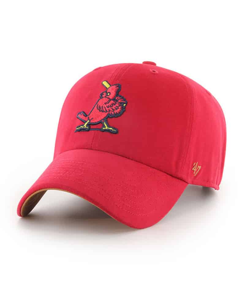 St Louis Cardinals Red Cap 47 Brand Clean Up Adjustable Hat Retro