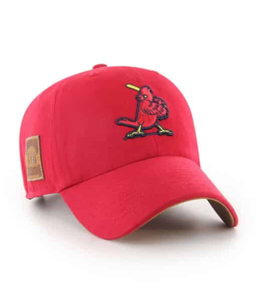 St. Louis Cardinals 47 Brand Cooperstown Vintage Red Clean Up Adjustable Hat