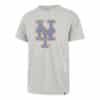 New York Mets Men's 47 Brand Vintage Gray Franklin T-Shirt Tee