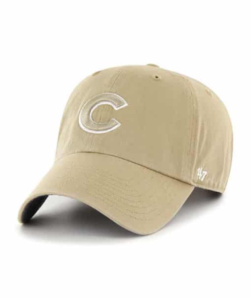 Chicago Cubs 47 Brand Khaki Chambray Ballpark Clean Up Adjustable Hat
