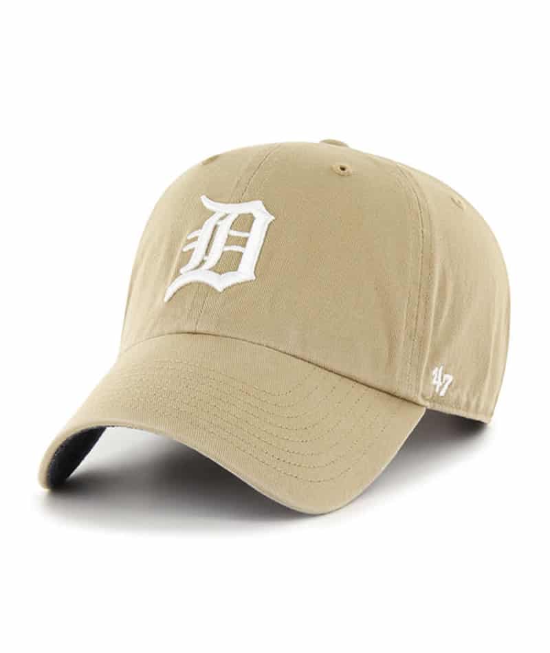 Detroit Tigers 47 Brand Khaki Chambray Ballpark Clean Up Adjustable Hat ...