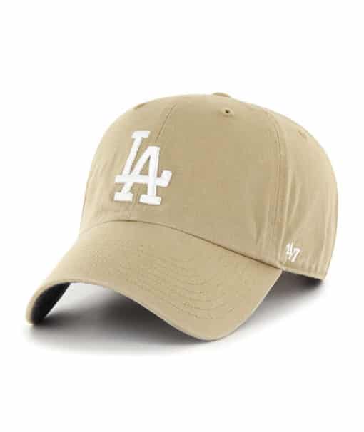 Los Angeles Dodgers 47 Brand Khaki Chambray Ballpark Clean Up Adjustable Hat