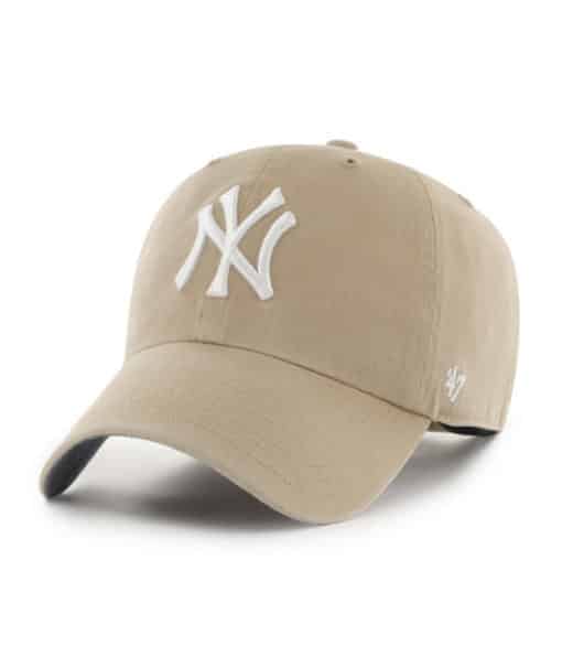 New York Yankees 47 Brand Khaki Chambray Ballpark Clean Up Adjustable Hat