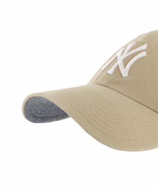 New York Yankees 47 Brand Khaki Chambray Ballpark Clean Up Adjustable Hat - Image 2