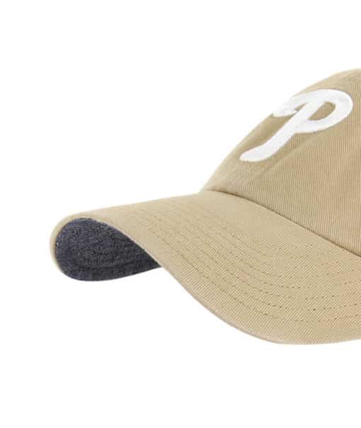 Philadelphia Phillies 47 Brand Khaki Chambray Ballpark Clean Up Adjustable Hat - Image 2
