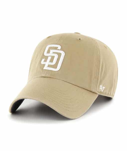 San Diego Padres 47 Brand Khaki Chambray Ballpark Clean Up Adjustable Hat