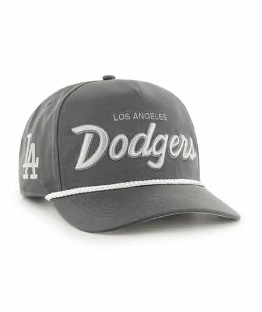 Los Angeles Dodgers 47 Brand Crosstown Charcoal Snapback Hat