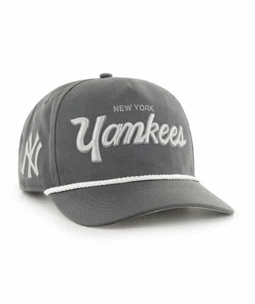 New York Yankees 47 Brand Crosstown Charcoal Snapback Hat
