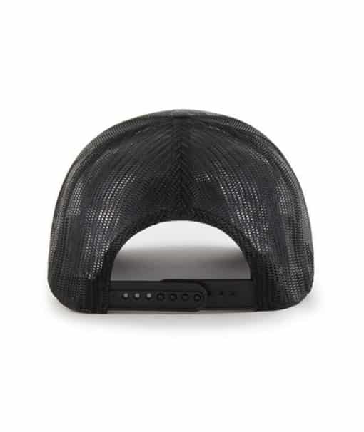 San Diego Padres 47 Brand Charcoal Camo Trucker Black Mesh Snapback Hat - Image 2