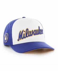 Milwaukee Brewers 47 Brand Cooperstown Hitch Blue Snapback Hat