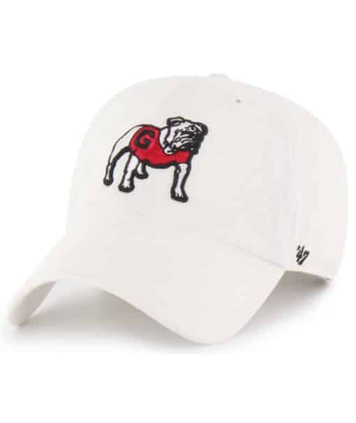 Georgia Bulldogs 47 Brand White Clean Up Adjustable Hat