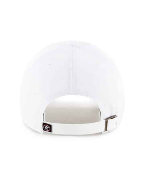 Georgia Bulldogs 47 Brand White Clean Up Adjustable Hat - Detroit Game Gear