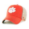 Clemson Tigers 47 Brand Orange Trawler Clean Up Khaki Mesh Snapback Hat