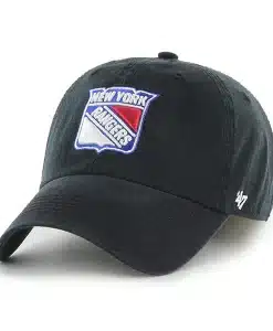 New York Rangers 47 Brand Black Franchise Fitted Hat