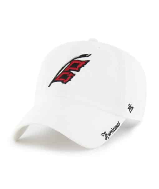 Carolina Hurricanes Women's 47 Brand Miata White Clean Up Adjustable Hat