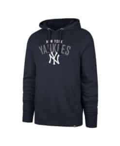 New York Yankees Men's 47 Brand Navy Outrush Pullover Hoodie