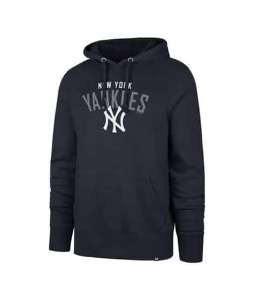 New York Yankees Men's 47 Brand Navy Outrush Pullover Hoodie