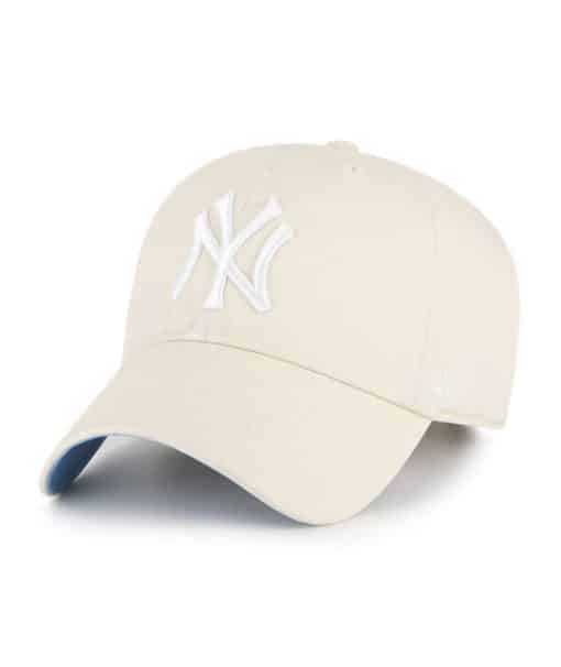 New York Yankees 47 Brand Natural Ballpark Clean Up Adjustable Hat