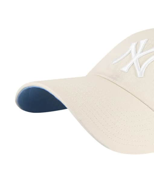 New York Yankees 47 Brand Natural Ballpark Clean Up Adjustable Hat - Image 2