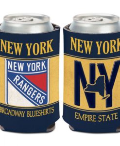 New York Rangers 12 oz State Plate Can Cooler Holder