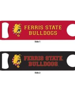 Ferris State Bulldogs Red Metal Bottle Opener 2-Sided