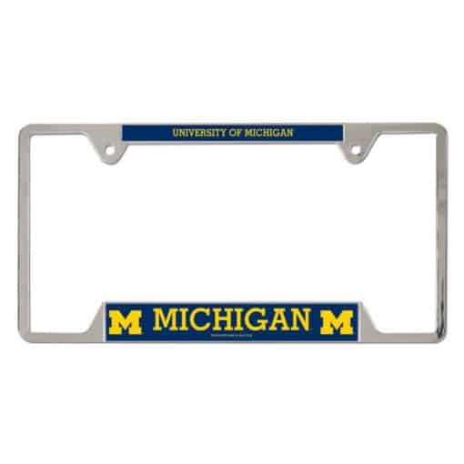 Michigan Wolverines Metal License Plate Frame