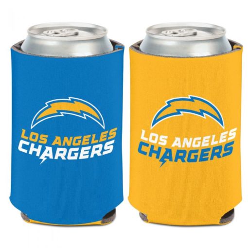 Los Angeles Chargers 12 oz Blue Yellow Logo Can Cooler Holder