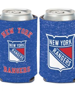 New York Rangers 12 oz Heather Blue Can Cooler Holder