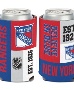 New York Rangers 12 oz Color Block Can Cooler Holder