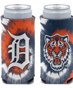 Detroit Tigers 12 oz Slim Tie Dye Can Cooler Holder