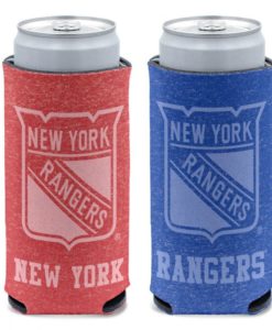 New York Rangers 12 oz Heather Blue Slim Can Cooler Holder