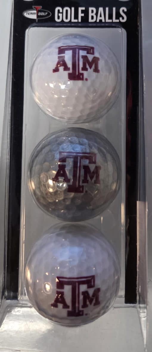 Texas A&M Aggies 3 Pack of Golf Balls