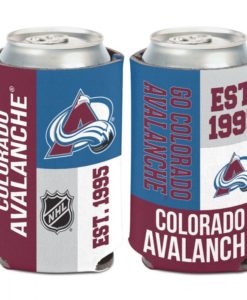 Colorado Avalanche 12 oz Color Block Can Cooler Holder