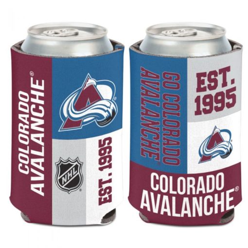 Colorado Avalanche 12 oz Color Block Can Cooler Holder