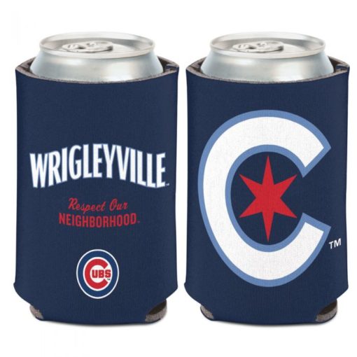 Chicago Cubs 12 oz Blue City Can Cooler Holder