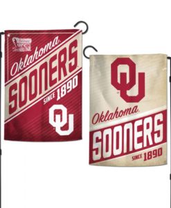 Oklahoma Sooners 12.5"x18" 2 Sided Retro Garden Flag